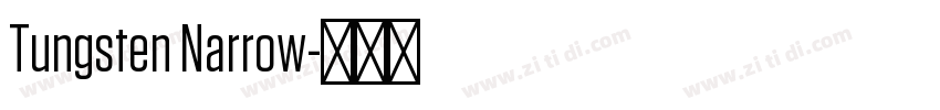 Tungsten Narrow字体转换